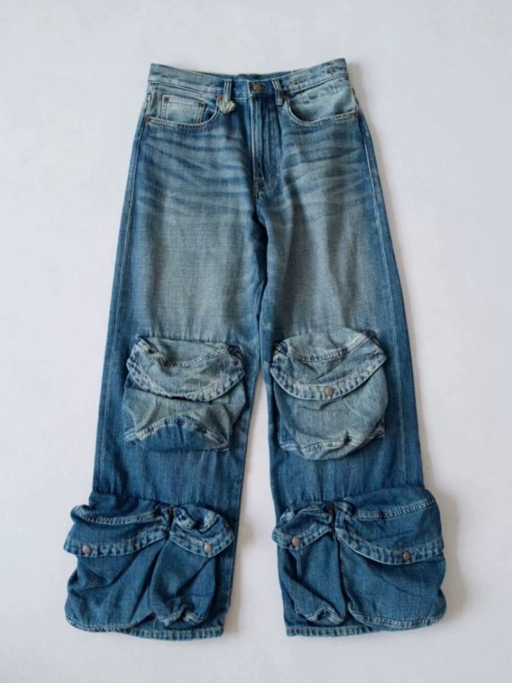 NWT R13 Multipocket Utility Jeans 23/24/25 Dane Indigo - Picture 6 of 12
